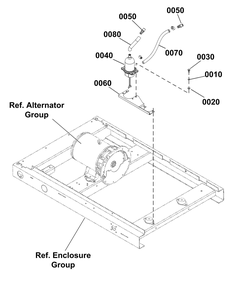 Heater Group Diagram and Parts List for 076830-04  Briggs and Stratton Generator